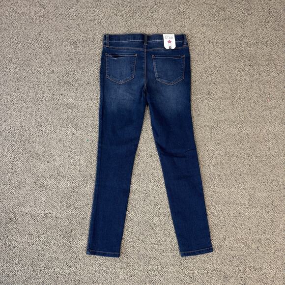 Vanilla Star Mid Rise Pull On Skinny Blue Jeans US Women's M - Picture 2 of 7
